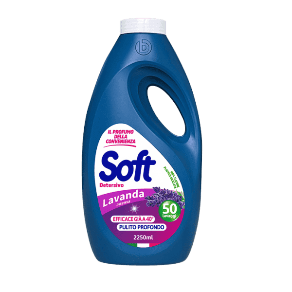 სოფტი-სარეცხი გელი თეთრი /ფერადი ქსოვილისთვის ლავანდით 2,25ლ