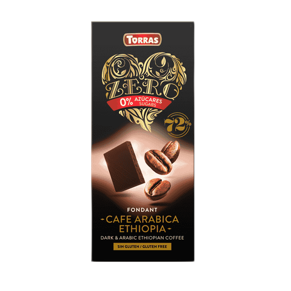 ტორასი-ზერო შოკ. შავი ყავით უგლუტ,უშაქრო,ვეგანური 100გ