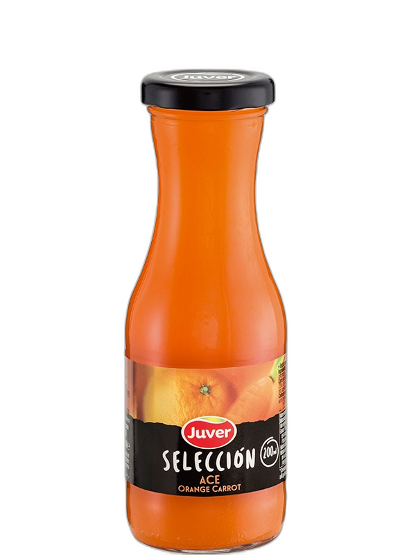 Juver - წვენი სელესიონ ACE ფორთოხლის ნექტარი, უშაქრო, უგლუტენო, 0.2 ლ