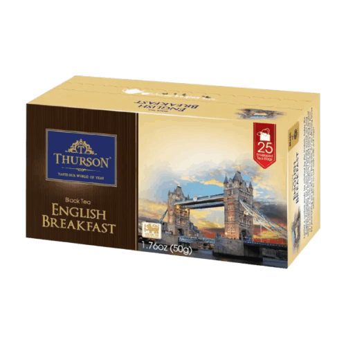 თურსონი-შავი ჩაი ერთჯერადი ინგლისური, საუზმე 25ც