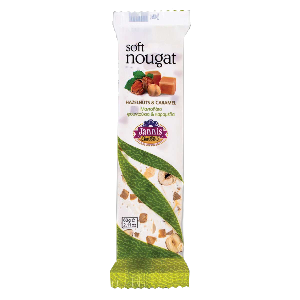 ჯანისი - ნუგა კარამელი, თხილი 60გრ.