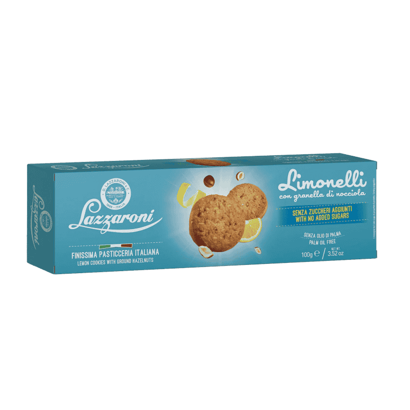 ლაზარონი-ორცხობილა ლიმონით და თხილით, შაქრის გარეშე 100 გ