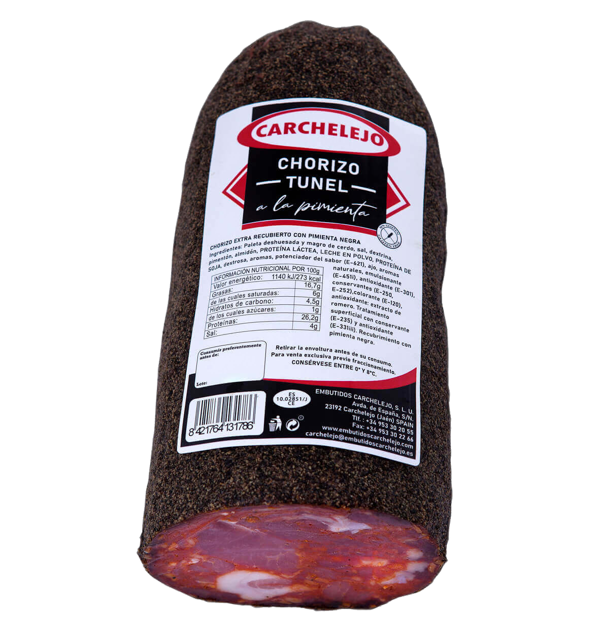 კარჩელეხო - ძეხვი ტუნელი ექსტრა წიწაკით,უგლუტენო 100გრ.