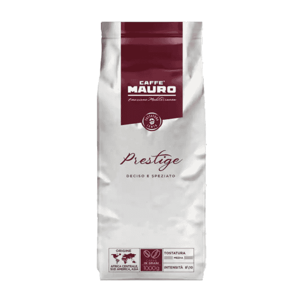 მაურო-ყავა მარცვალი "PRESTIGE" 8/10 ინტენსივობით 1კგ