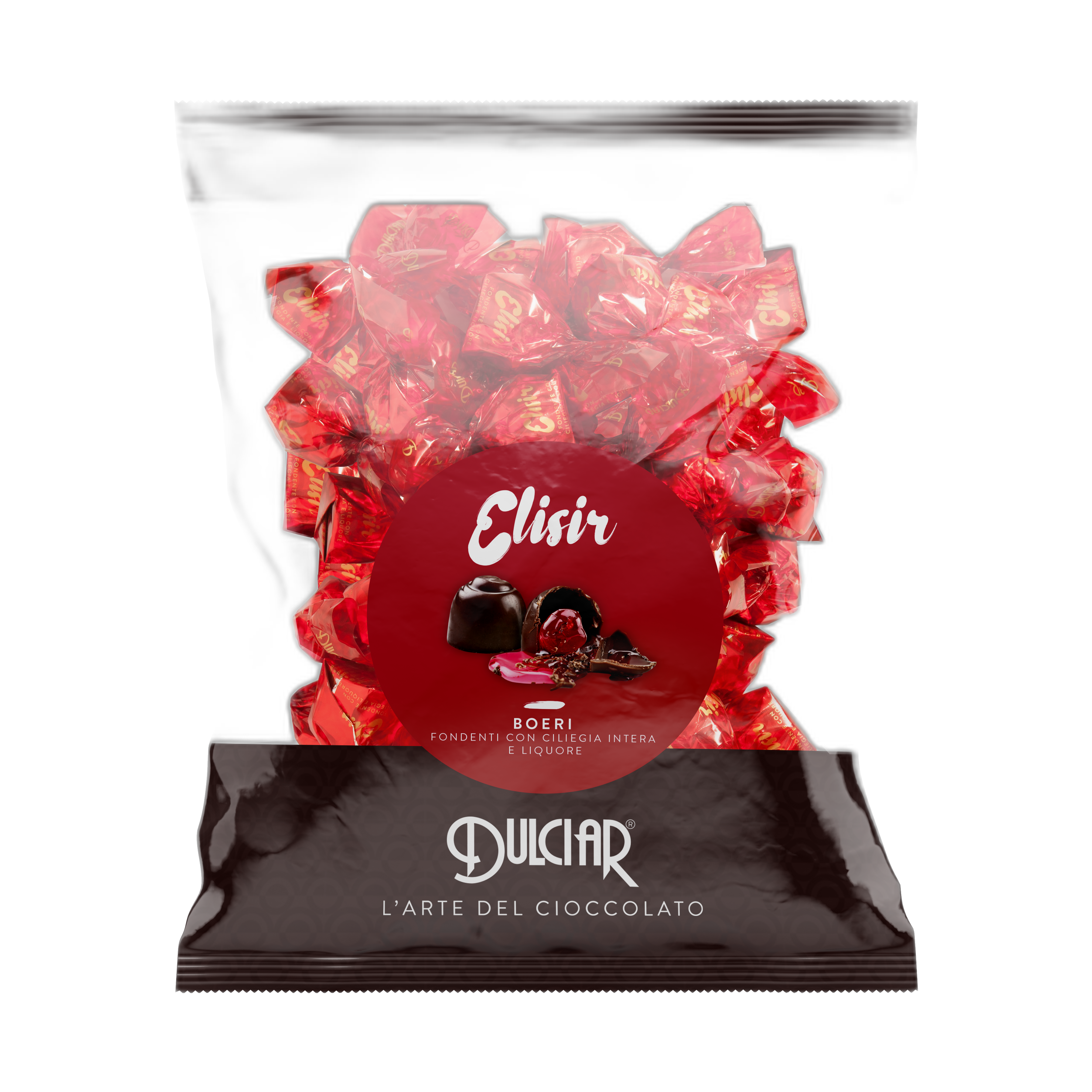 დულჩიარი- შოკოლადი  ალუბლით და ლიქიორით, სამარხვო, უგლუტენო 100გრ