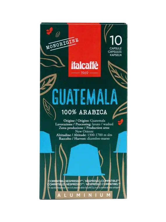 იტალკაფე-კაფსულები ნესპრესოსთვის "გვატემალა" 10ც. 100% არაბიკა