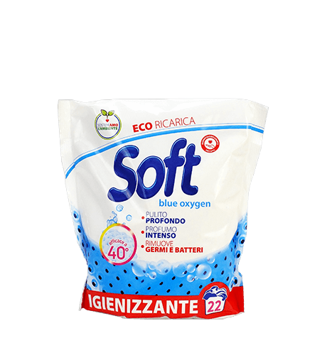 სოფტი-სარეცხი ფხვნილი თეთრი/ფერადი ქსოვილისთვის 1,100 კგ