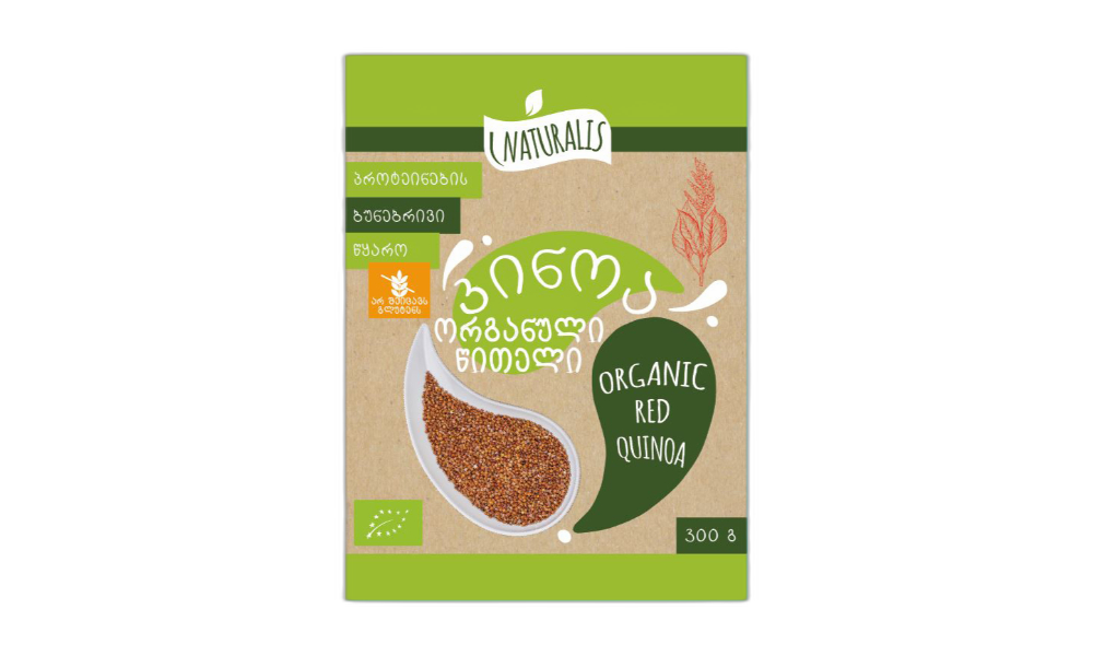 NATURALIS-კინოა ორგანული წითელი 300გრ