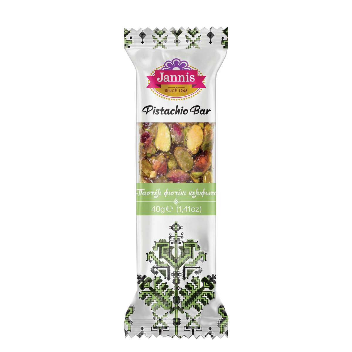 ჯანისი - ფისტას ბარი, უგლუტენო, ულაქტოზო 40გრ.