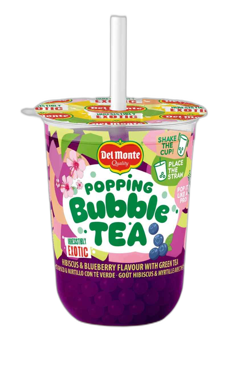 დელ მონტე - BUBBLE TEA ჰიბისკუსისა და მოცვის არომატით 330 მლ
