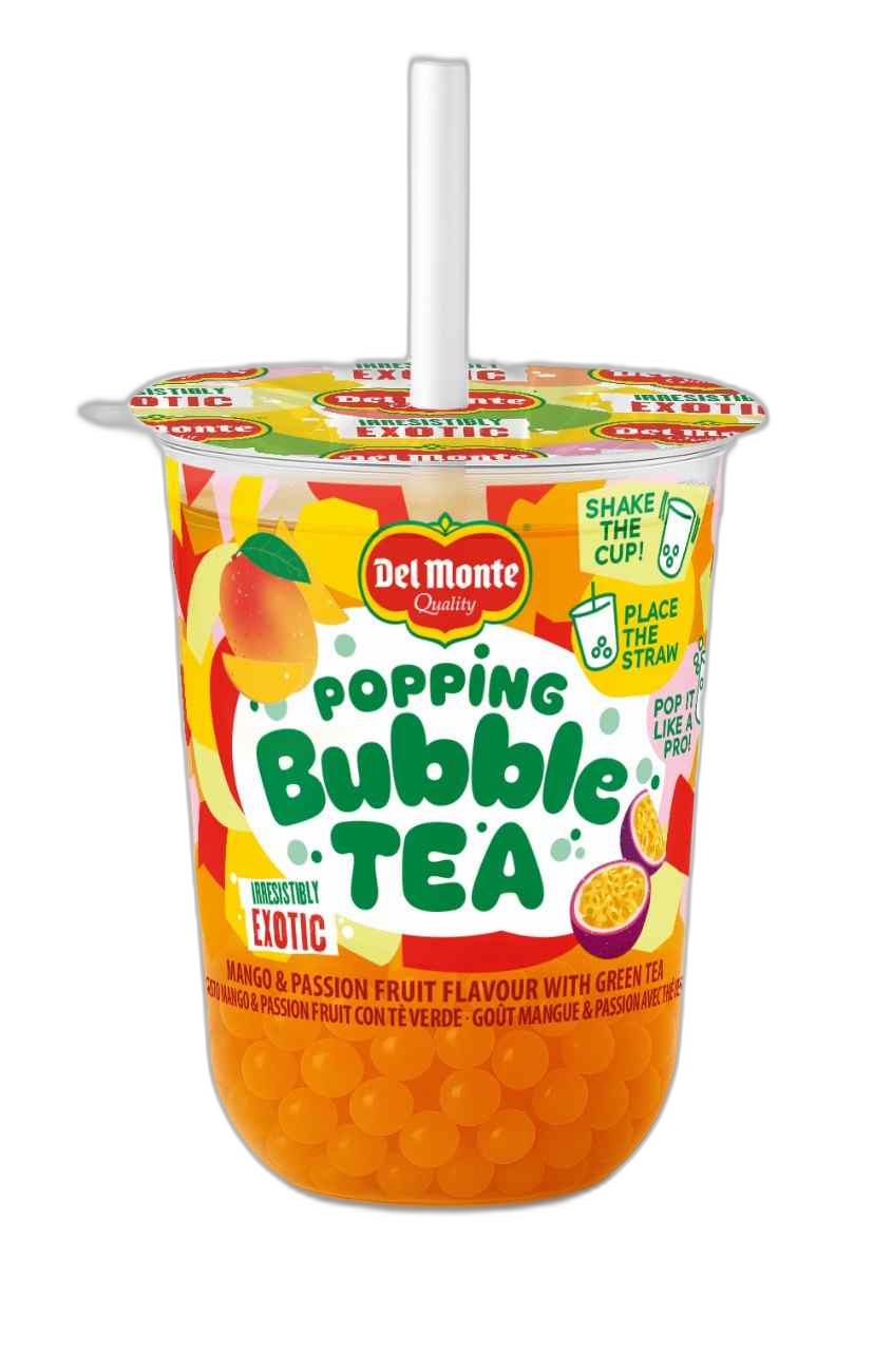დელ მონტე - BUBBLE TEA მანგოსა და ვნების ხილის არომატით 330 მლ
