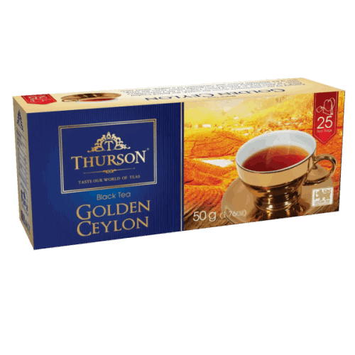 თურსონი-შავი ჩაი ერთჯერადი,  "GOLDEN CEYLON" 25ც