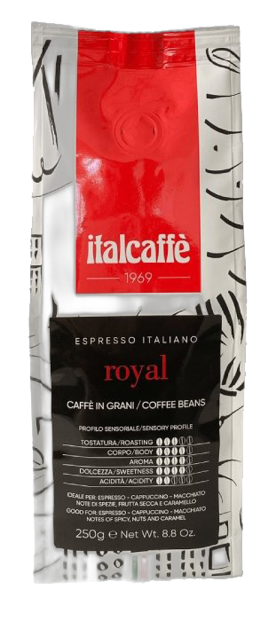 იტალკაფე-ყავა მარცვალი "როიალ ბარი" 250გ. 80%/20%