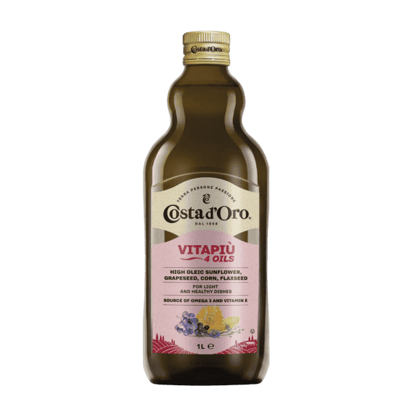 კოსტა დორო - ზეთი ნარევი (სელი,ყურძენი,სიმინდი,მზესუმზირა) 1ლ