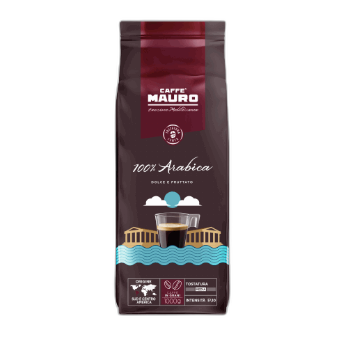მაურო-ყავა მარცვალი "Arabica"-100% არაბიკა 1კგ