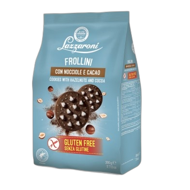 ლაზარონი-ორცხობილა კაკაოთი და თხილით გლუტენის გარეშე 200 გ