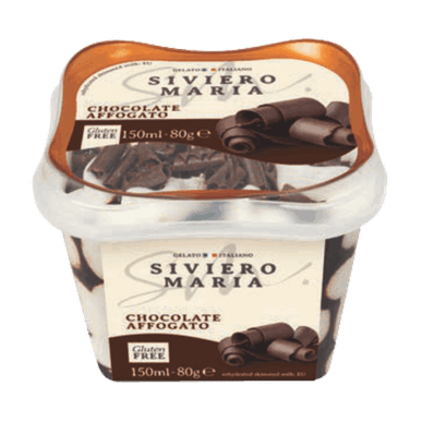 სივიერო მარია-ნაყინი /GELATO/აფოგატო შოკოლადით უგლუტენო 150მლ