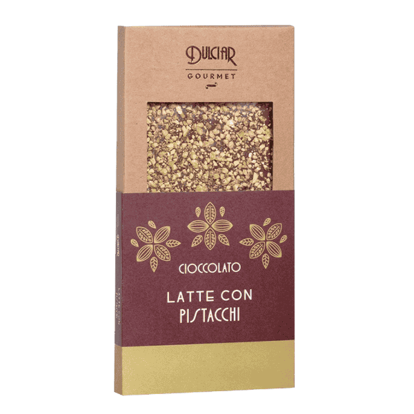 დულჩიარი-შოკოლადი რძიანი ფისტით, უგლუტენო 100გ