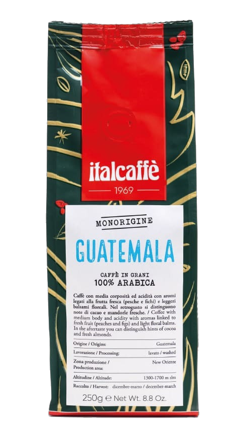 იტალკაფე-ყავა მარცვალი "გვატემალა" 250გ. 100% არაბიკა