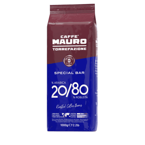 მაურო-ყავა მარცვალი Spacial Bar არაბიკა 20%,რობუსტა 80%.1კგ