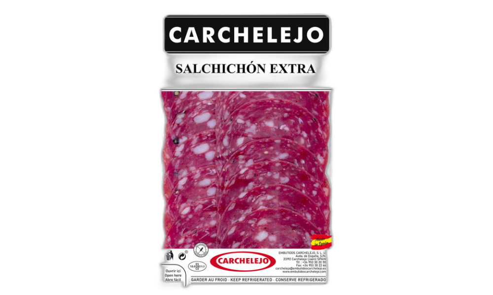 კარჩელეხო - ძეხვი დაჭრილი სალჩიჩონი,უგლუტენო 90გრ.