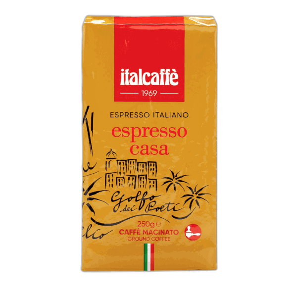 იტალკაფე-ყავა დაფქული "ესპრესო" 250გ. 50%/50%