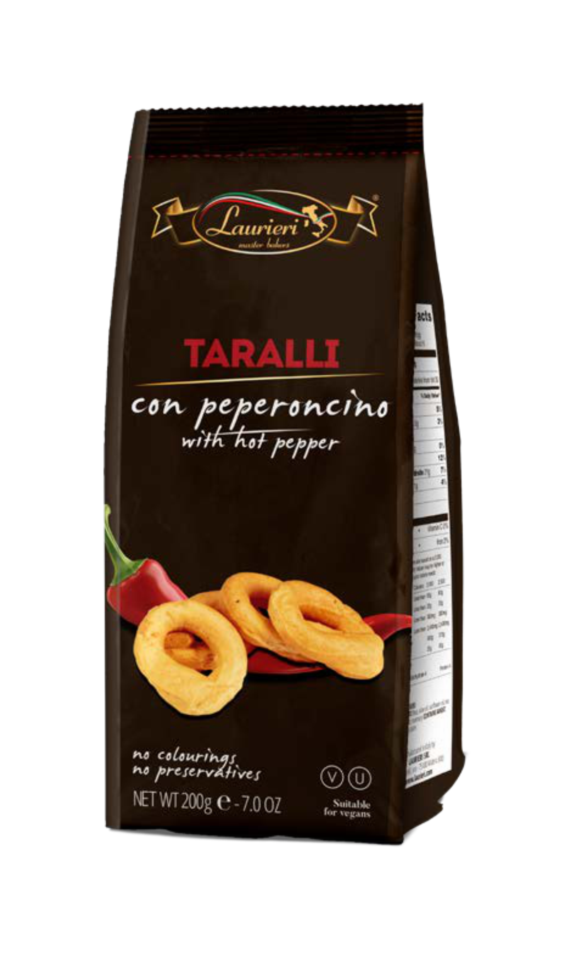 ლაურიერი - ტარალი ცხარე პილპილით,ვეგანური 200გრ.