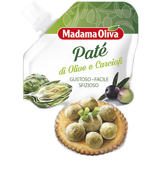 მადამა ოლივა-პაშტეტი ზეთისხილის და არტიშოკის .110 გ