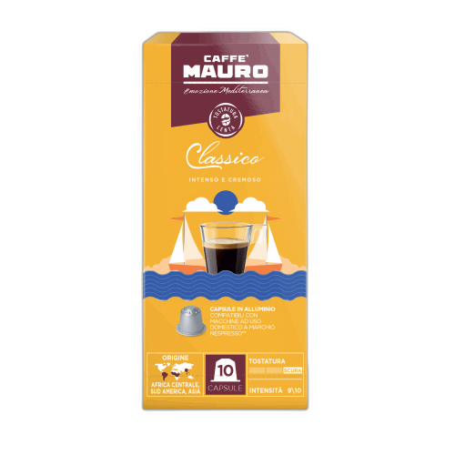 მაურო-ყავა კაფსულა "Classico"-9/10 ნესპრესოს აპარატისთვის 10ც