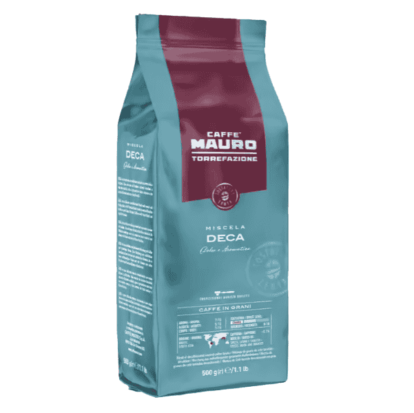 მაურო-ყავა მარცვალი უკოფეინო 8/10 ინტენსივობით 500 გრ