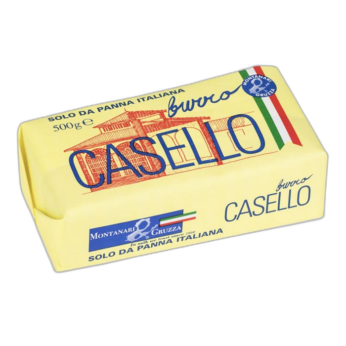 მონტანარი - კარაქი კასელო 83%, უგლუტენო 500გრ.