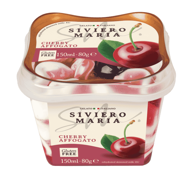 სივიერო მარია-ნაყინი /GELATO/აფოგატო ალუბლით უგლუტენო 150მლ