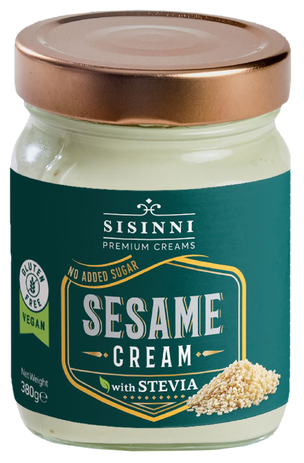 სისინი-სეზამის კრემი უშაქრო სტევიათი, ვეგანური, უგლუტენო 380 გ