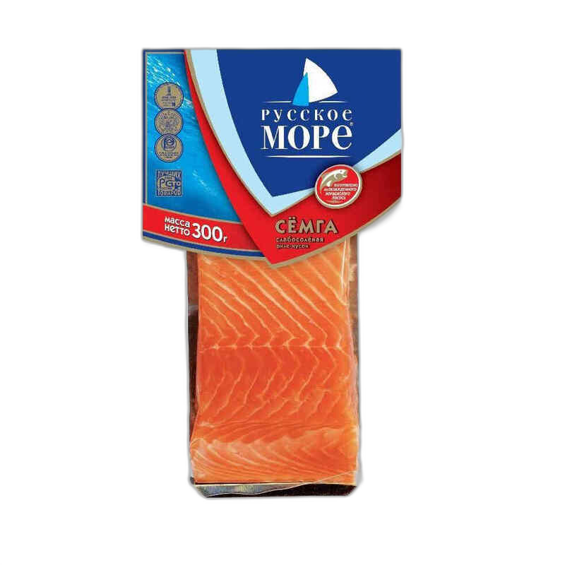 "რუსკოე მორე"- სიომგა ვაკკუუმში 12*300 გრ*