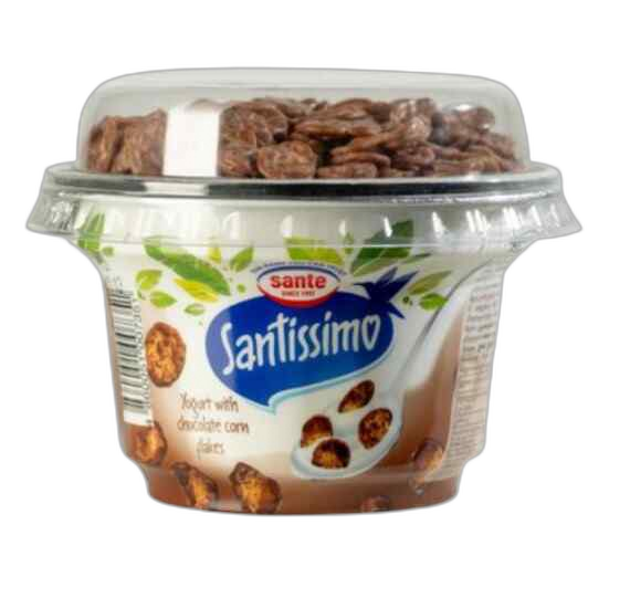 სანტისიმო იოგურტი შოკოლადის ფანტელებით 5% 155 გ.