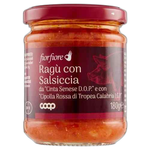 COOP წითელი ხახვის სოუსი სიენას ღორის ხორცით 180 გრ