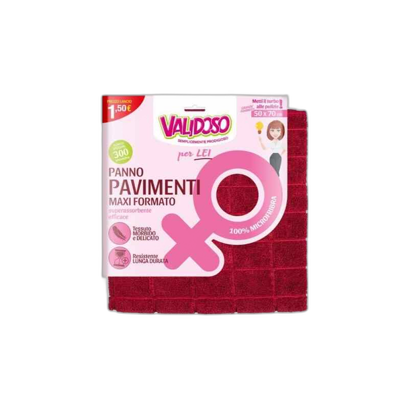 VALIDOSO  ტილო -მიკროფიბრა წითელი 50X70CM