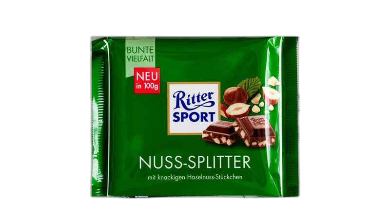 "Ritter sport"- რძიანი შოკოლადი თხილით 100 გ