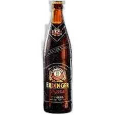 "ერდინგერი, მუქი ლუდი, მინის ბოთლი, 0.5ლ, "ERDINGER", გერმანია"