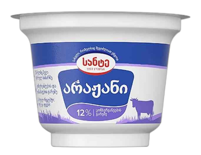 სანტე არაჟანი ნაღებით 12% 180 გ.