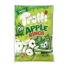 "Trolli"- ჟელიბონი "ვაშლის რგოლები" 100გრ