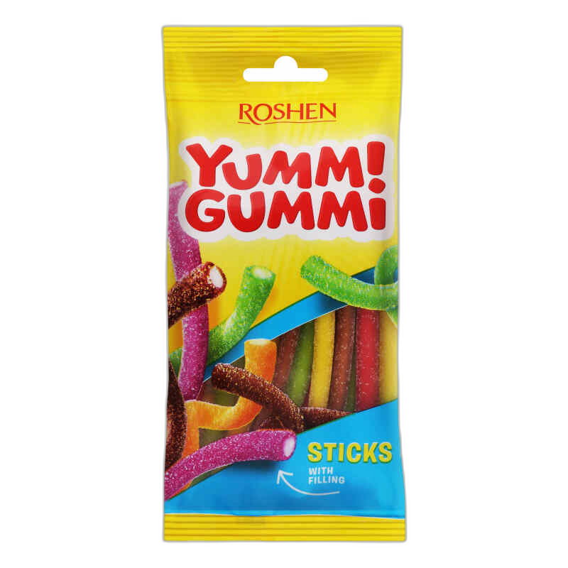 "იამმი გამმი"-ჟელეს კანფეტები "Sour Sticks" 70გ