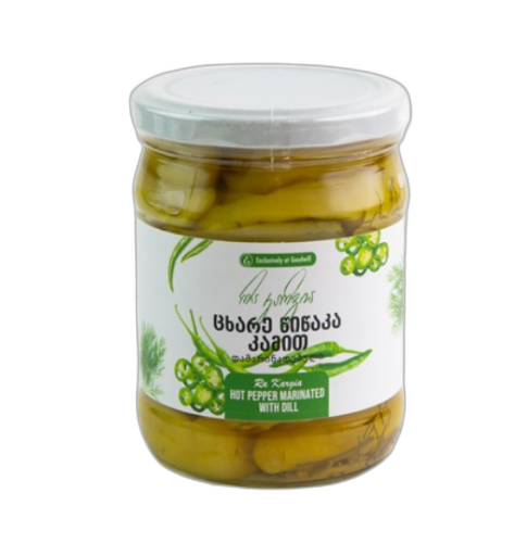 "რა კარგია" - ცხარე წიწაკის მარინადი კამით 500 გრ