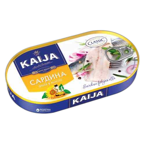 "KAIJA"- სარდინა ზეთში გას. 170გრ
