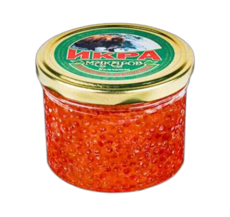 "მაკაროვ"- ხიზილალა წითელი მინის ქილაში 6*200 გრ.