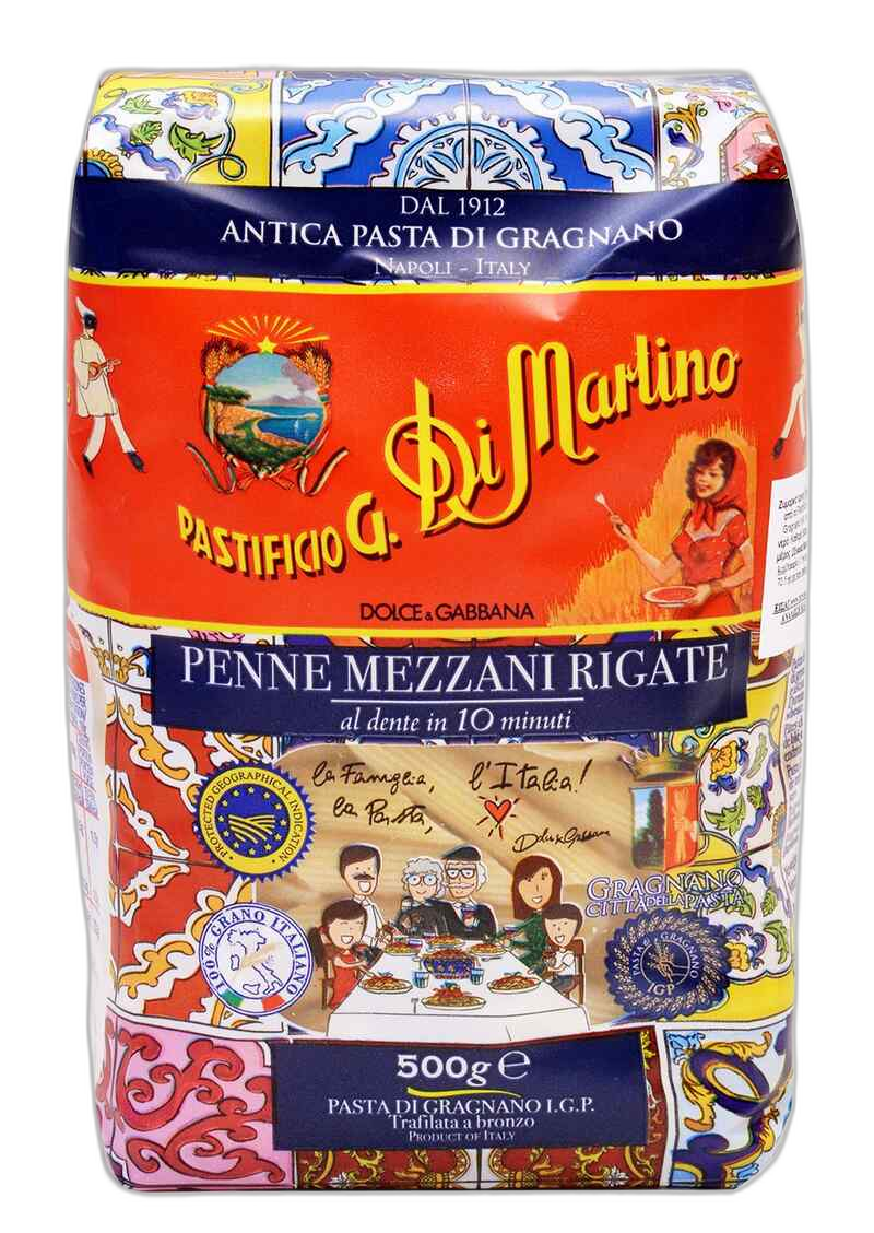 Di Martino - მაკარონი პენე რიგატე   12x500 გრ. Dolce&Gabbana