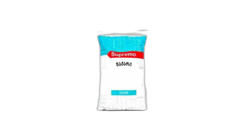 "SUPREMO"- შაქარი 0,900გრ/სუპრემო/ x12 ც/ყ