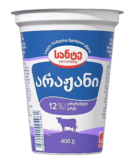 სანტე არაჟანი ნაღებით 12% 400 გ.