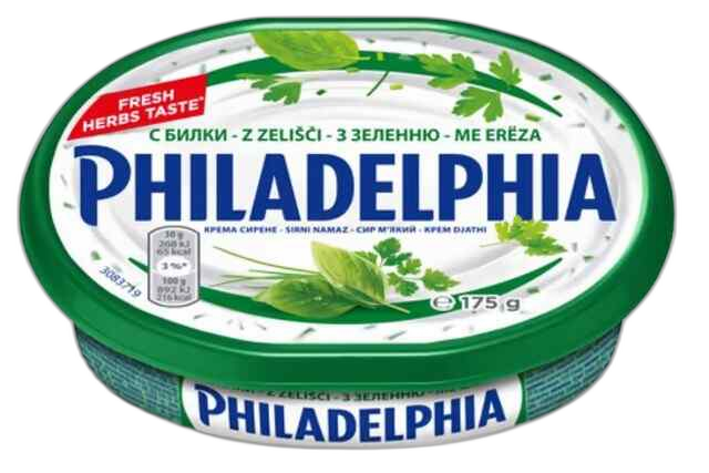 კრემყველი "ფილადელფია" მწვანილებით 175გრ
