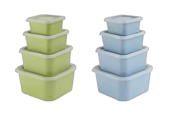 კონტეინერი ნაკრები პლასტმასის 3ც 500-1000-2000მლ 155x225x94მმ მართკუთხედი 31226 DUNYA